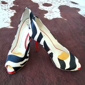 Giuseppe Zanotti Zebra Print Heels